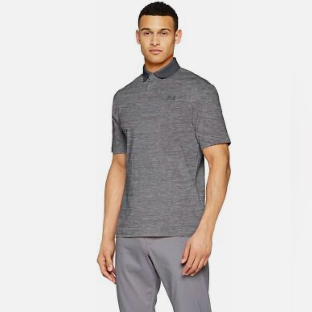 Under Armour Men’s 3XL Polo Shirt Gray Performance Golf Top - EUC